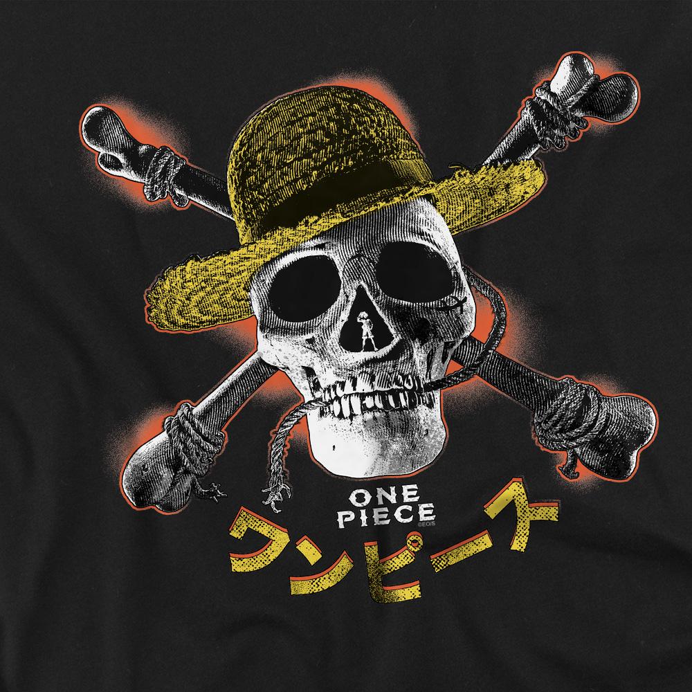One Piece Childrens/Kids Straw Hat Jolly Roger T-Shirt