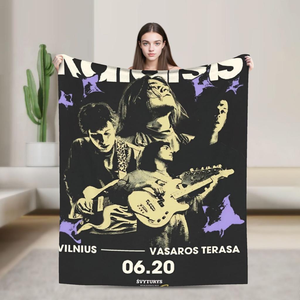Katarsis Tavo Akys Eurovisions 2025 Warm Soft Blankets Bedding Throws Novelty Couch Chair Flannel Bedspread Sofa Bed Cover