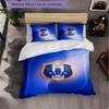 Sheffield Wednesday Football 3 Piece Bedding Set Soft Duvet Cover Set with Pillowcases Printed Bedroom Decor Set for Home