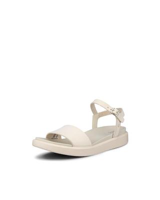 Женские сандалии ECCO Float из натуральной кожи с плоским ремешком, 27376302378, Известняк, Размер 22.0см-22.5см, 3E