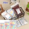 20 Pcs Plastic Waterproof Self Seal Zipper Reclosable Pouches Storage Packaging Bag