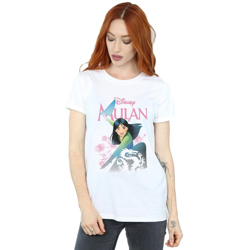 Disney Womens/Ladies Mulan My Own Hero Cotton Boyfriend T-Shirt