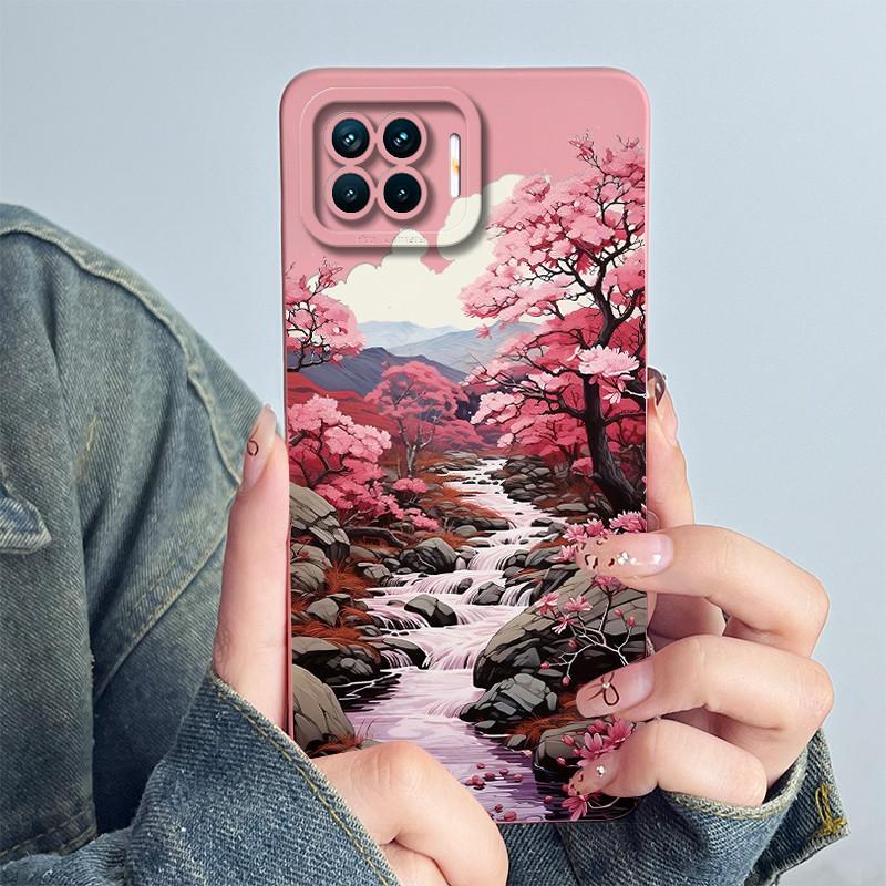 Чехол для телефона OPPO Reno4 Lite Reno4 F Чехол Reno 4 Lite 4F Мягкий Силикон Мультяшный Funda Милый Панда Цветок Печатный Coque Корпус