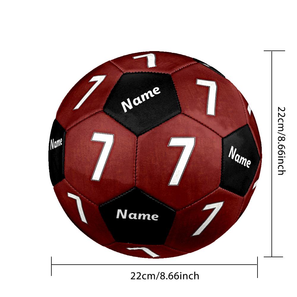 1pc CR7 Custom Name Soccer Ball Size 5 Indoor Soccer Ball Fashion Colorful Backyard Game - Great For Sports Fans Gift