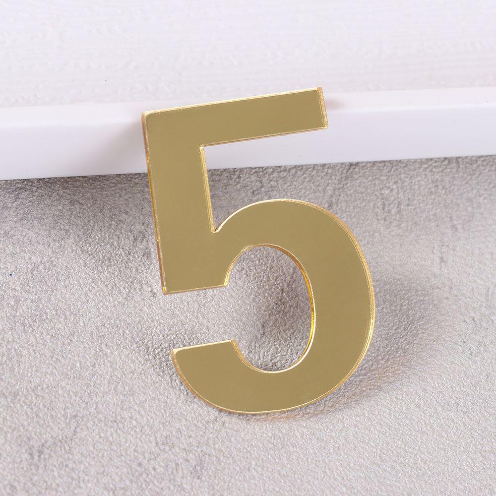 1Pcs Home Self-adhesive Hotel Home Sticker Address House Drawer Sign Door Numeral Plaque Gate Digits Door Plate Number