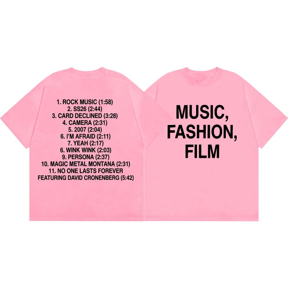 Charli Xcx Music Fashion Film Print T-shirt Men Women Clothing Rock Hip Hop T-shirts Summer Casual Cotton Short Sleeve T Shirt