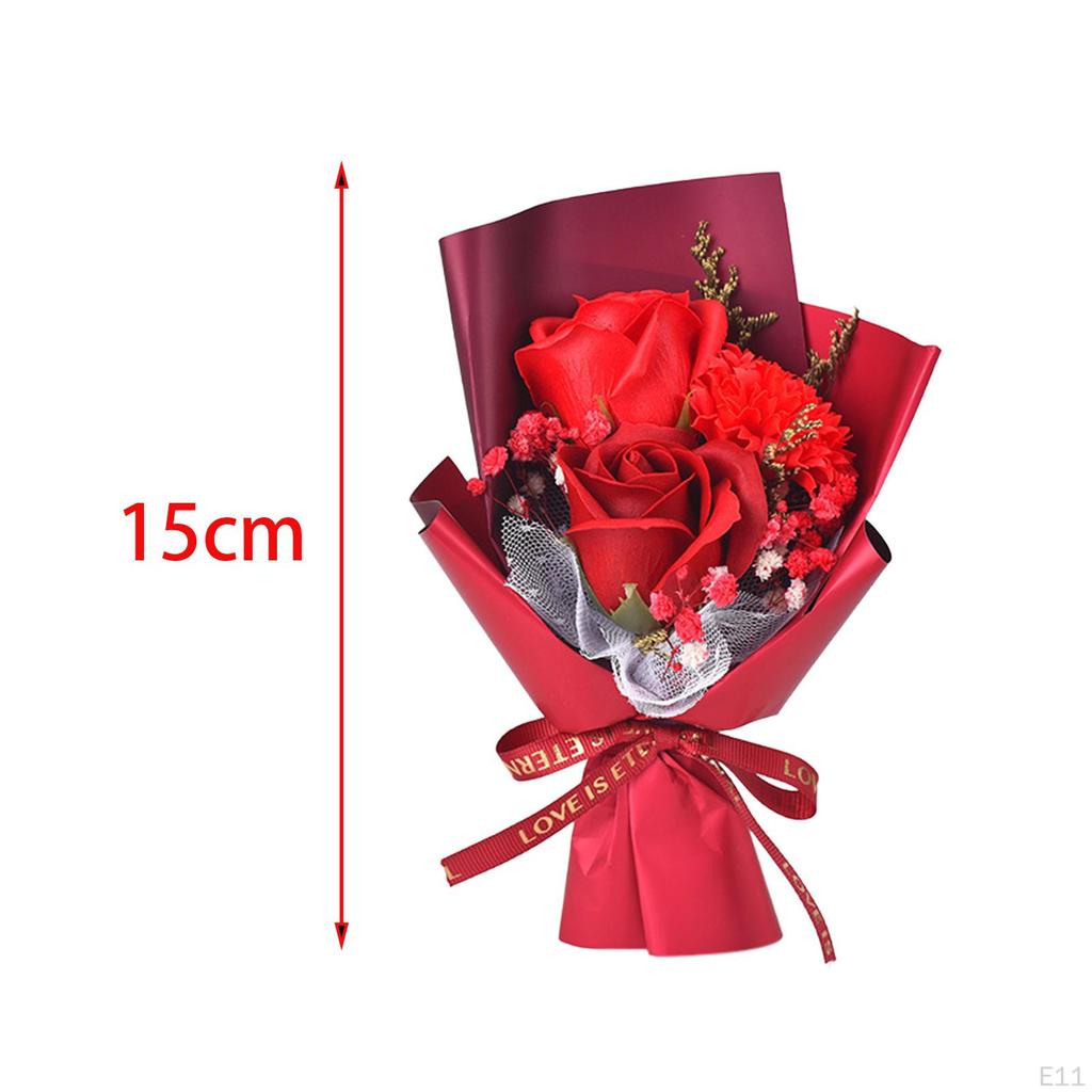 Мини-букет цветов из мыла, искусственный цветок для ванны, подарок на День Святого Валентина, цветочная композиция для