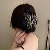 Shark Clip Large Barrettes Silver Color Hair Crab Clip Butterfly Hair Claw Hair Pin Korean Style