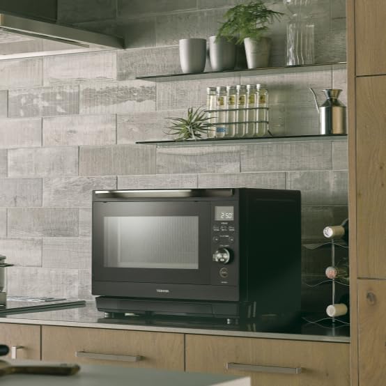 Каменная купольная микроволновая печь с паровым подогревом 26 л ER-YD90-K (черный)