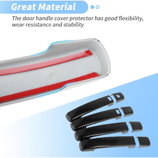 Motoforti Door Handle Cover Protector for Nissan Altima 2007-2013 for Nissan Frontier 2005-2020 for Nissan Maxima 2004-2008 Exterior Door Handle