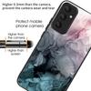 Для Samsung Galaxy A55 5G Чехол из закаленного стекла+ПК+ТПУ с мраморным узором