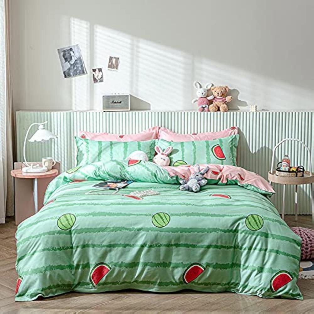 Мультяшный узор Коровы Пододеяльник постельное белье, мальчики, девочки взрослые пододеяльник из микрофибры на молнии и 2 наволочки