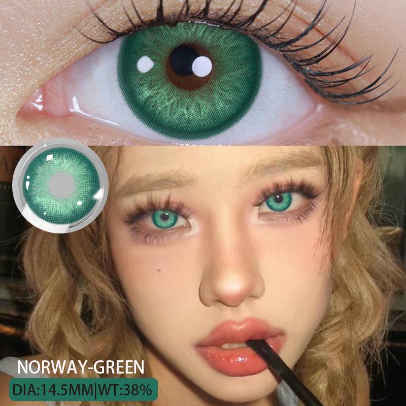 Eyeshare Natural Color Lens Eyes 2pcs Color Contact Lenses For Eye Blue Beauty Contact Lenses Eye Yearly Cosmetic Color Lens