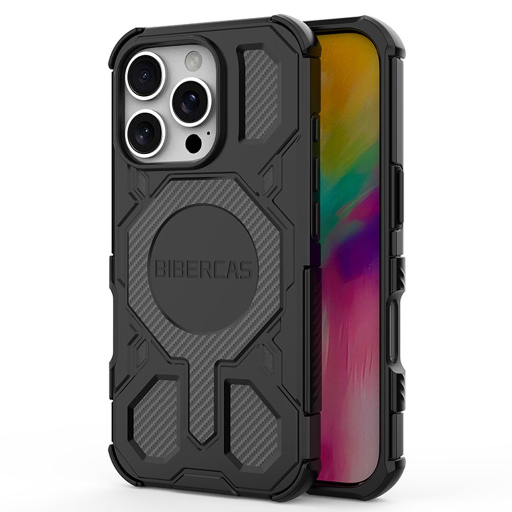 BIBERCAS J-16 Series For iPhone 16 Pro Max Case Compatible with MagSafe Anti Drop TPU+PC Phone Cover