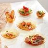 Snapware Amber Glass 16-Piece Dinnerware Set
