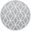 Outdoor Rug ARAKIL Grey Ø160 cm PP