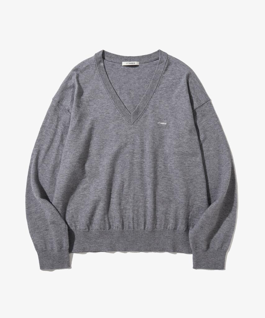 CITYBREEZE Loose Fit V-Neck Knit_5 Colors