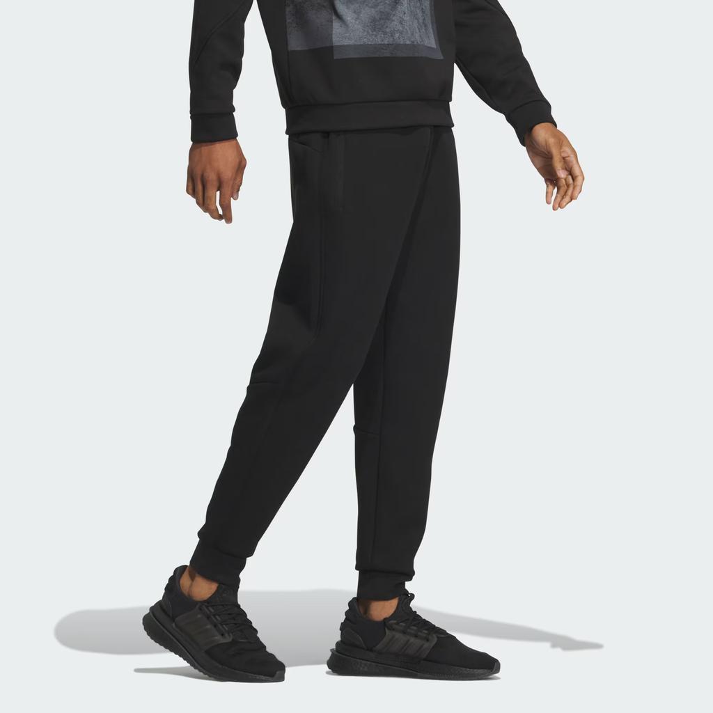 Adidas Вязаные брюки Wuji с однотонным логотипом, мужские брюки, черные IP4905