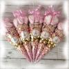 50pcs Clear Cellophane Packing Bag Transparent Cone Candy Bag For Wedding Birthday Party Favors Bag Christmas Popcorn Bags