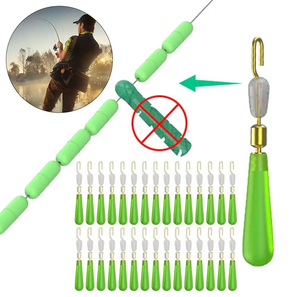 20 шт. Силиконовые поплавки для рыбалки Сиденье Медная Головка Зажим-Соединитель для Подлеска Морская Лодка