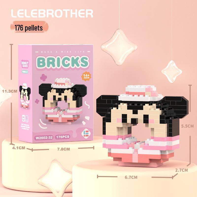 Совместимые с Lego микро строительные блоки мультяшные фигурки - детские развивающие настольные игрушки