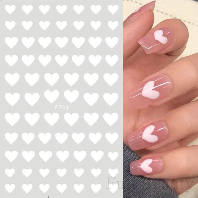 Nail Art Stickers, Romantic Valentine'S Day Love Cartoon Panda Love Adhesive Nail Stickers