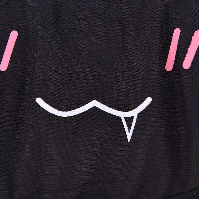 1шт унисекс мультфильм смешные зубы рот черная трехслойная хлопковая полумаска для лица