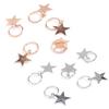 5 шт. женские модные милые блестящие звездные кольца для волос заколки для косичек ARI
