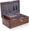 IRIVER BLANK Exquisite Black Walnut Wood Jewelry Box Organizer Noble and Elegant Storage Solution for Wedding Proposal & & Holder – Women, Girls,