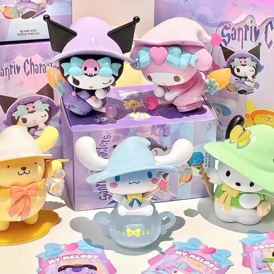 Sanrio Блайндбокс Мультяшная Куроми Кукла Счастливое Гадание Аниме Серия Фигурка Модель Кукла Детская Игрушка Настольный Декор Подарок на День Рождения