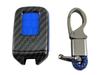 Carbon Fiber Smart Key Case for Honda Odyssey Hybrid Blue Fits Honda Odyssey Honda Honda Smart Key (RC4) - [KEY-CASE-034] - Hybrid, Odyssey,