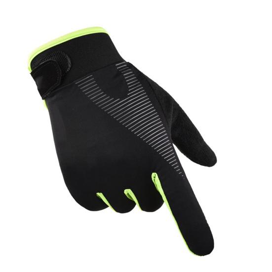 1 Pair Ice Silk Gloves Full Finger Breathable Unisex Outdoor Sports Touch Screen Climbing Fitness Bicycling Gloves for Weight Lifting Exercise