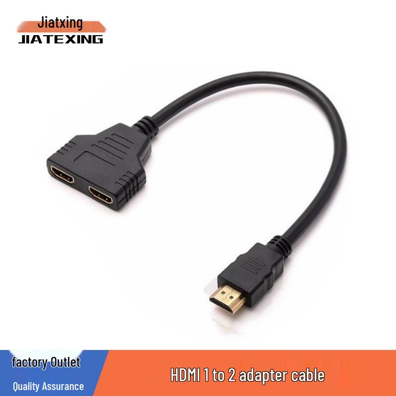 Кабель-разветвитель HDMI 1 на 2: Адаптер высокой четкости «папа»-«двойной мама»