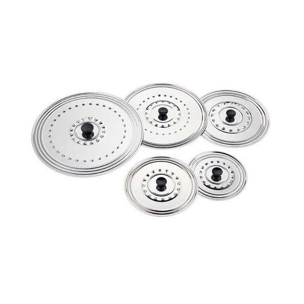 Couvercle - Couvercle perforé - Inox de qualité supérieure - Bouton bakélite - Compatible lave-vaisselle