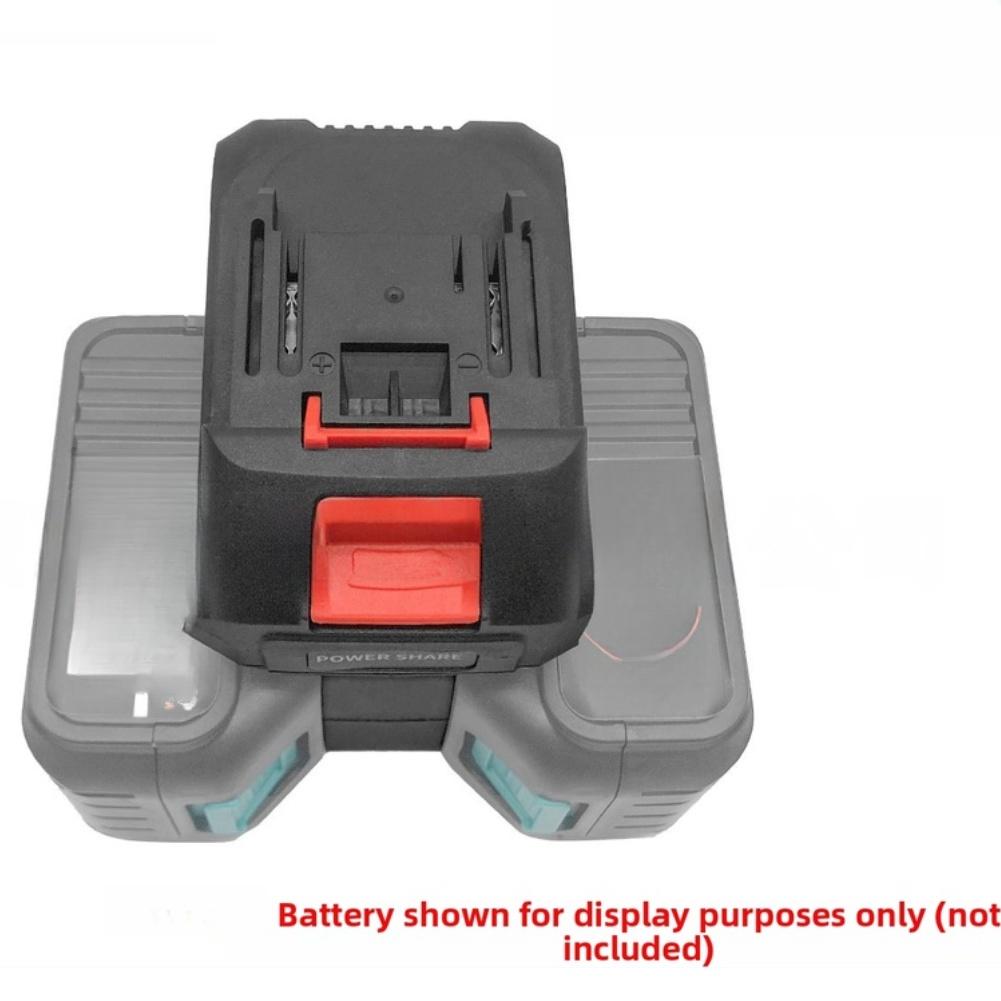 Dual Battery Adapter Converter For Chainsaw Power Tool Accessories Plastic Efficient Power Sharing Battery Converter
