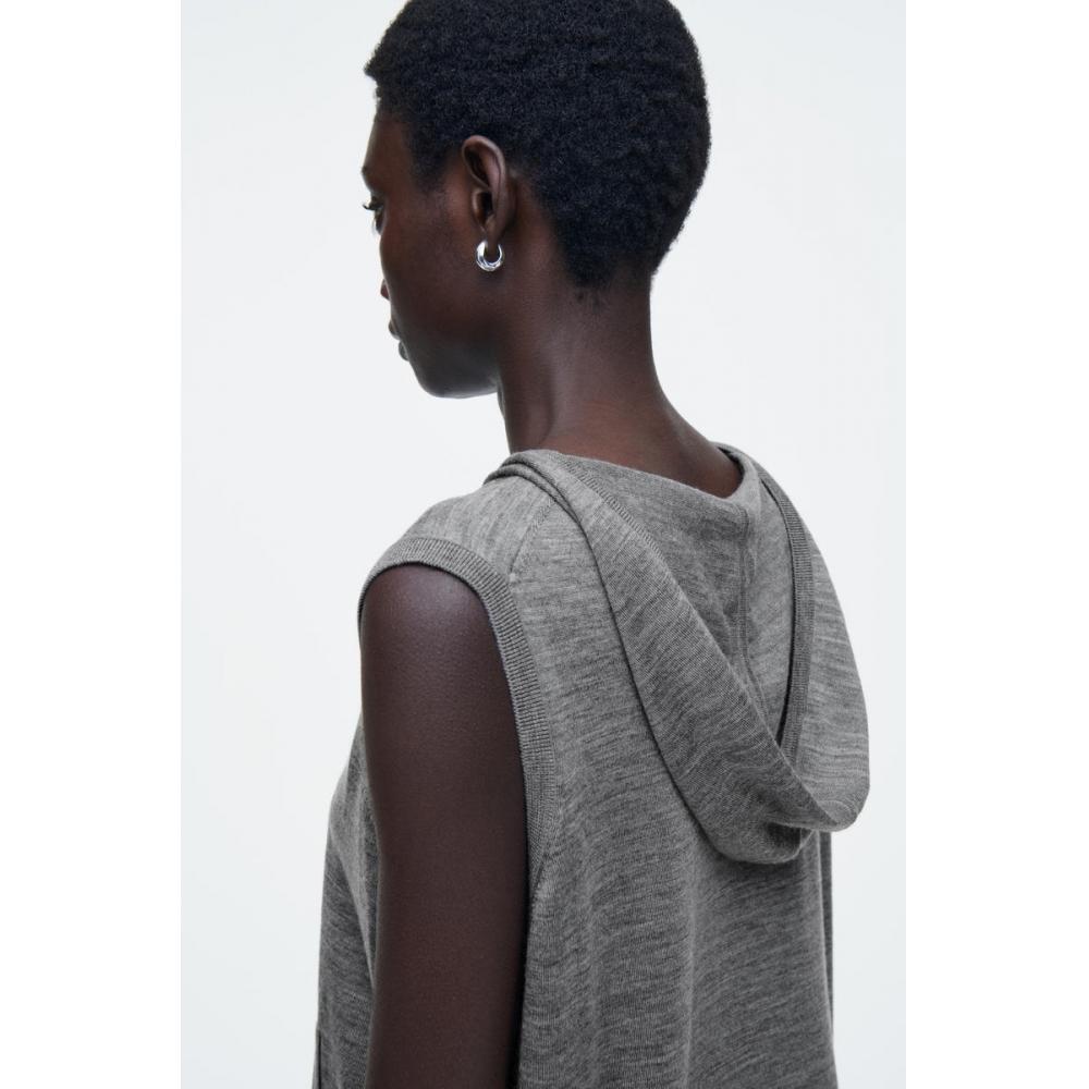 COS Толстовка без рукавов из японской мериносовой шерсти