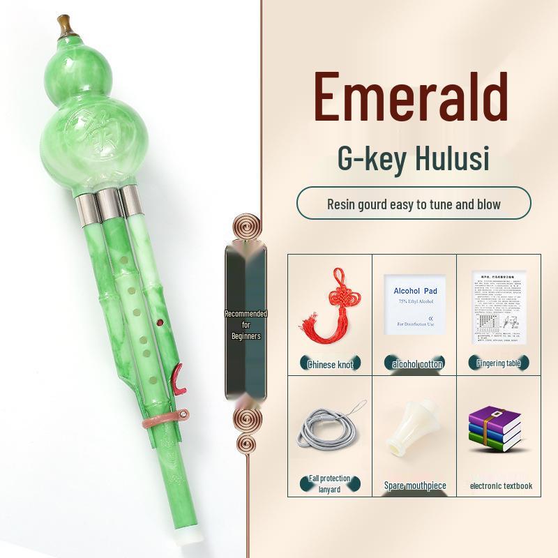 Beginner Hulusi Gourd Flute for Primary School Students - Ethnic B-flat and C Key Musical Instrument