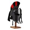 Great King Leonidas Black Helmet - Authentic Sparta 300 Movie Replica - Medieval 18 Gauge Steel Design for Collectors and Costume Enthusiasts