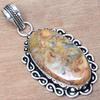 Подвеска Crazy Lace Agate Gemstone Подарок на День святого Валентина Серебряное украшение 2"