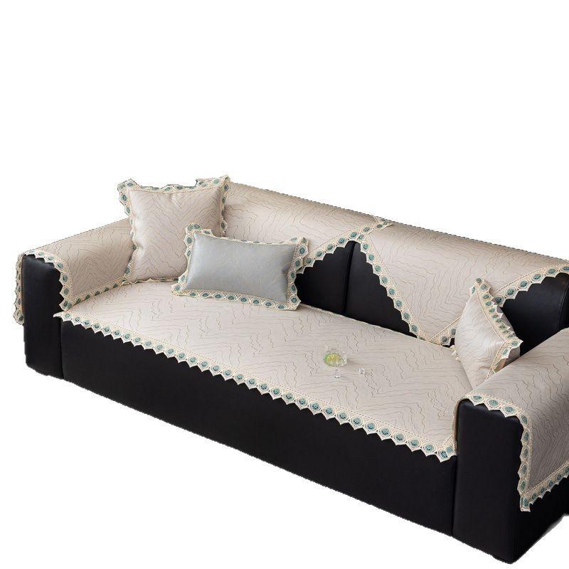 Summer Ice Silk Sofa Mat Mat Non-Slip Light Luxury High-End Summer New High-End Straight Leather Seat Cushion