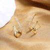 Lindon Women Copper Alloy Zircon Earrings Drop Earrings For Women Wedding Party Gifts