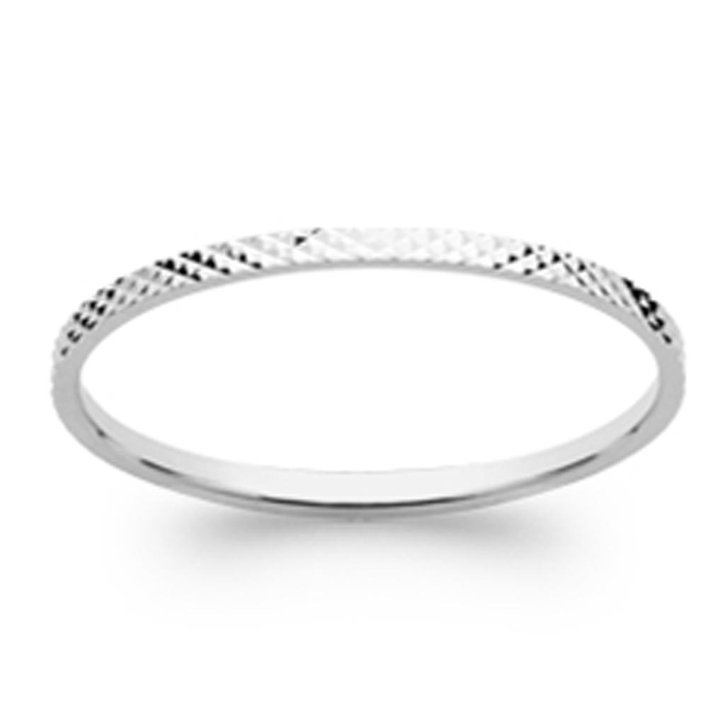 Серебряное (родий) серебряное обручальное кольцо 'Lien d'Amour' - 1 мм