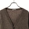 CROSSLEY Made in Italy Wool Blend Long sleeve knit cardigan M Brown Men's Used