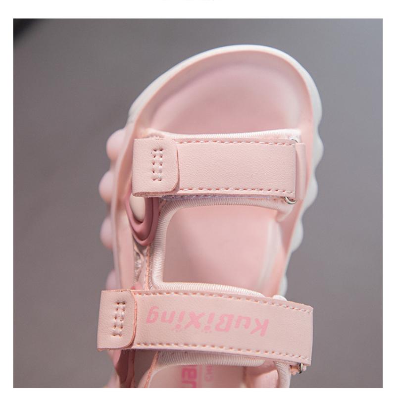 Сандалии для девочек, нескользящая обувь на мягкой подошве для маленьких девочек, нескользящая детская пляжная обувь среднего и большого размера