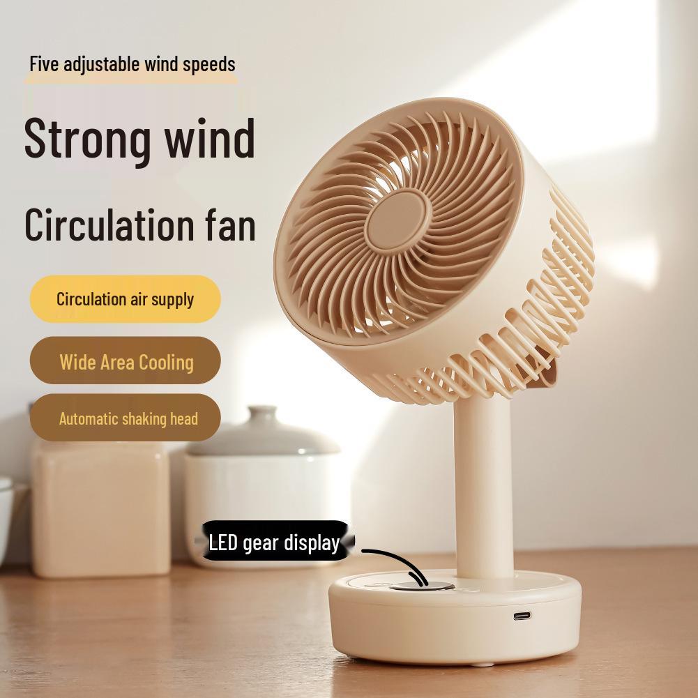 2025 Portable Silent USB-Charging Desktop Fan for Dorms with Oscillation