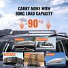 VEVOR Universal Roof Rack Crossbar Max 120.9 cm Fits Grooved Side Rails without Gap