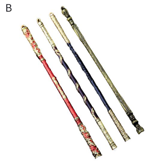 4 шт./компл. Укун Золотая дубина грабли посох набор резное Путешествие на Запад персонаж оружие Руи Цзиньгу Банг Monkey King Bar Золотой обруч палка модель