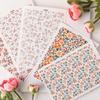 Бумага с водным переносом для глины для DIY-серьг из глины, Цветочный лист для переноса на глину, Бумага с цветами для керамической эмали, Декаль
