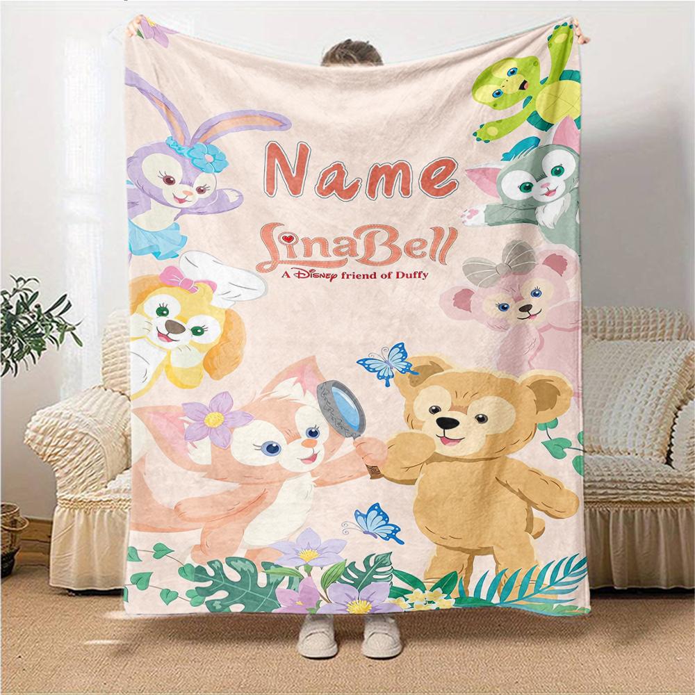 Custom Name Princesses Together blanket for Couch & Bed, Plush Cozy Fuzzy Blanket Super Soft & Warm Blankets for Fall and Winter. 0908120