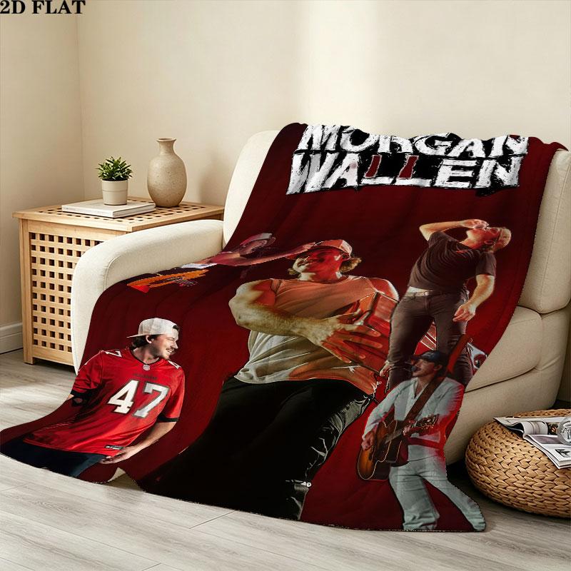 1PC Morgan Wallen Blanket, High quality Comfortable for All Seasons, Home Decor, Warmth and Comfort